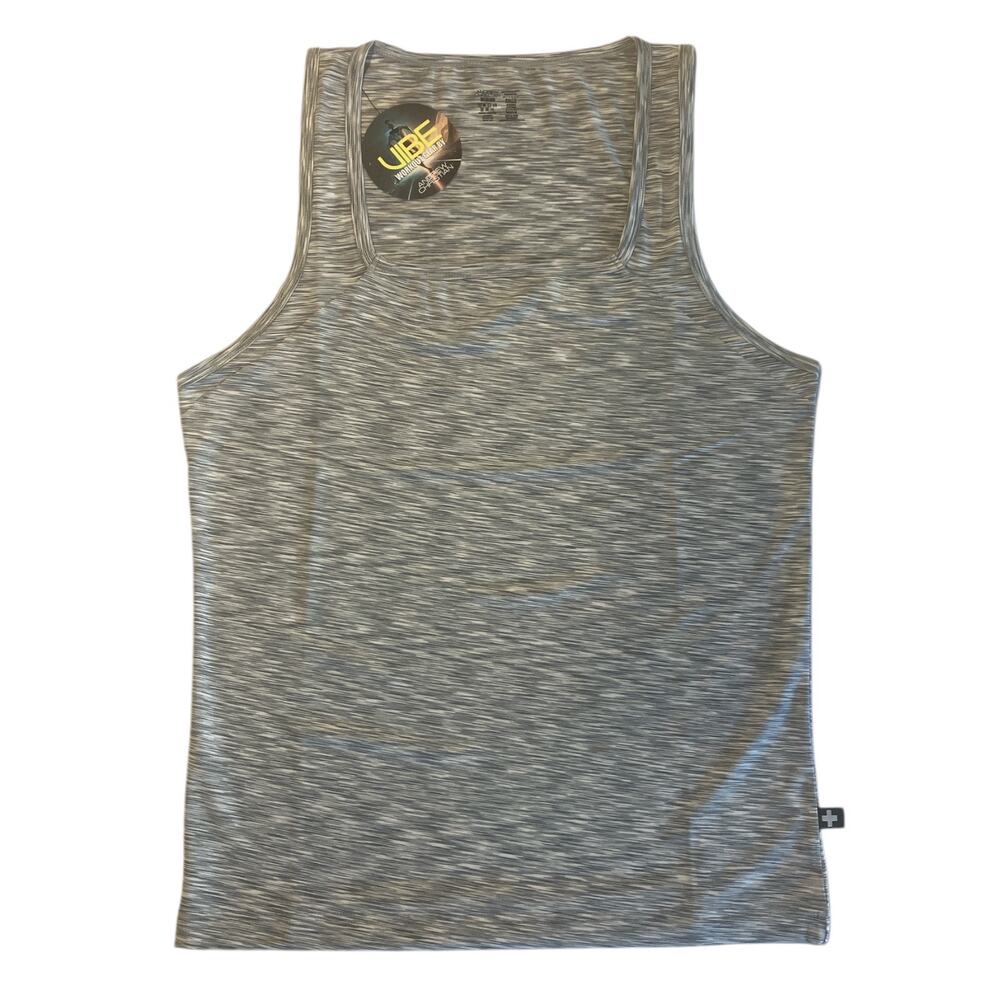 Andrew Christian Vibe Square Neck Tank Grey Medium